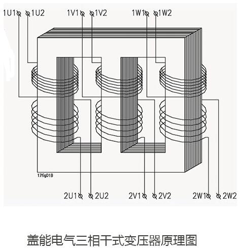 三相干式变压器接线图